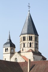 Fototapeta na wymiar The abbey of Cluny in Burgundy, France