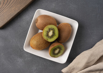 kiwi fruit on a plate