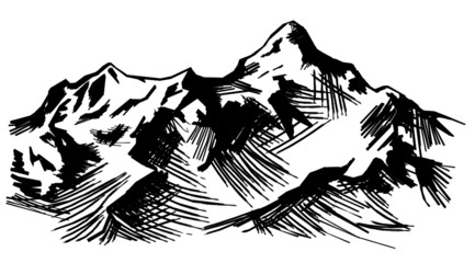 
mountains sketch