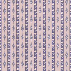 seamless pattern, floral ornament, purple background