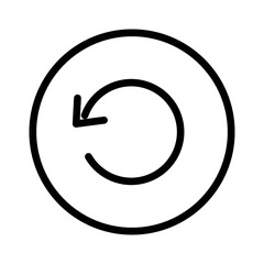 Reload line icon - vector illustration. Refresh the webpage symbol.