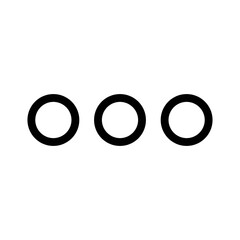There dots / More sign icon for UI design concept.