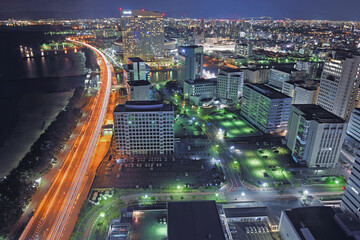 Fototapeta na wymiar 福岡タワーから見た夜景
