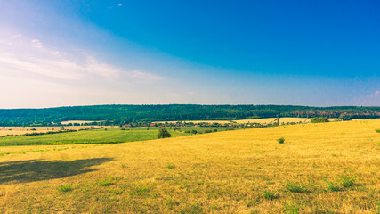Obraz premium Thüringer Hügellandschaft bei Kranichfeld