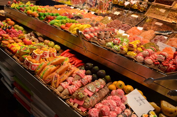 Sweets on the market.