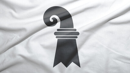 Basel canton of Switzerland flag