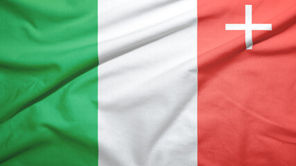 Neuchatel canton of Switzerland flag