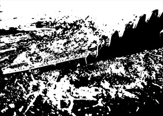 Naklejka premium black and white grunge texture background