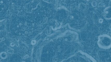 Vector abstract Moon relief map. Generated conceptual lunar elevation map. Isolines of landscape surface elevation. Geographic map conceptual design. Elegant background for presentations © garrykillian