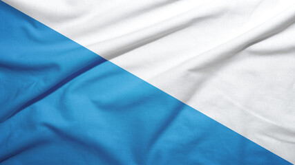 Zurich canton of Switzerland flag