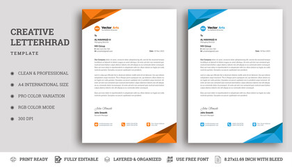 Obraz premium Corporate Business Letterhead Template For Your Smart Business Project.