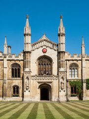 Fototapeta na wymiar Corpus Christi College, Cambridge University Cambridgeshire England UK established in the 14th century sixth oldest college of the university and is a popular travel destination visitor landmark