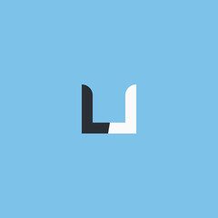 Initial UL LU modern monogram and elegant logo design, Professional Letters Vector Icon Logo on background.