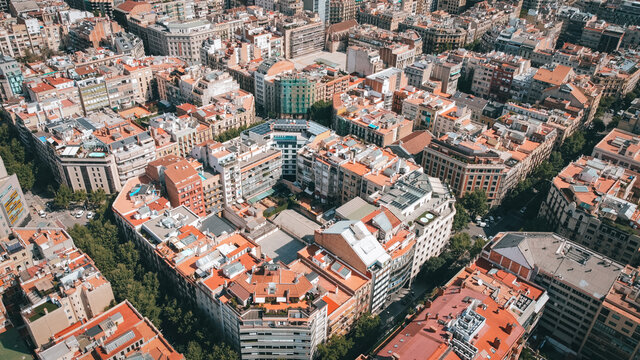Eixample Barcelona vista a&eacute;rea 