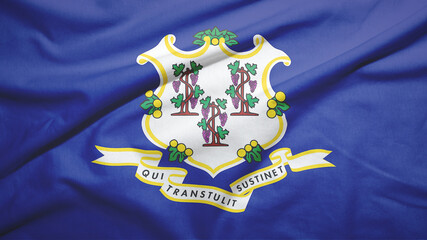 Connecticut state of United States of United States flag