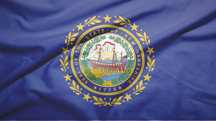 New Hampshire state of United States of United States flag