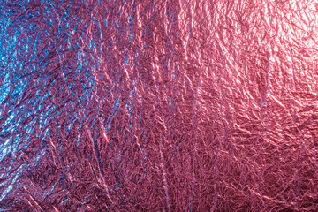 crumpled background of foil of various shades