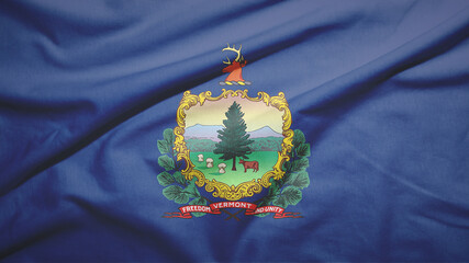 Vermont state of United States of United States flag