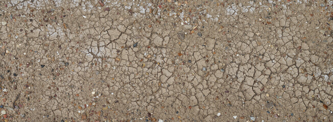 Section of the bottom of a dry river.