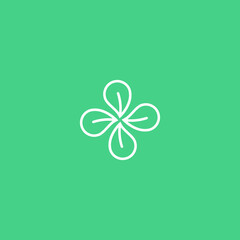 Abstract Green Leaf and Leaves logo Icon Vector Design. Landscape Design, Garden, Plant, Nature, Health and Ecology Vector Logo Illustration.