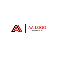 letter aa logo graphic - obrazy, fototapety, plakaty