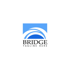 bridge logo template design vector