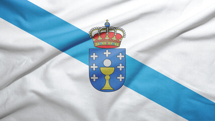 Galicia of Spain flag