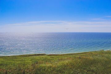 view from the beach