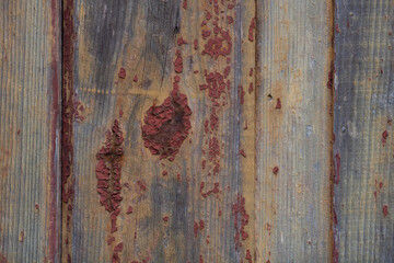 Od painted wood wall. Vintage wooden background or texture. Vertical boards.