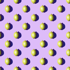 Lemon pattern on a plain background. Photo collage, mockup, layout, background for the project.