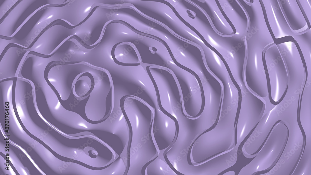 Poster simple light medium purple monochromic 3d abstract background image made of plain crackle patterns w