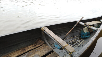 A vehicle made of wood used for water transport-Canoe
