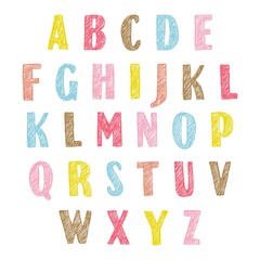 Doodle Latin alphabet
