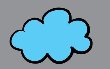 cloud computing icon on white background
