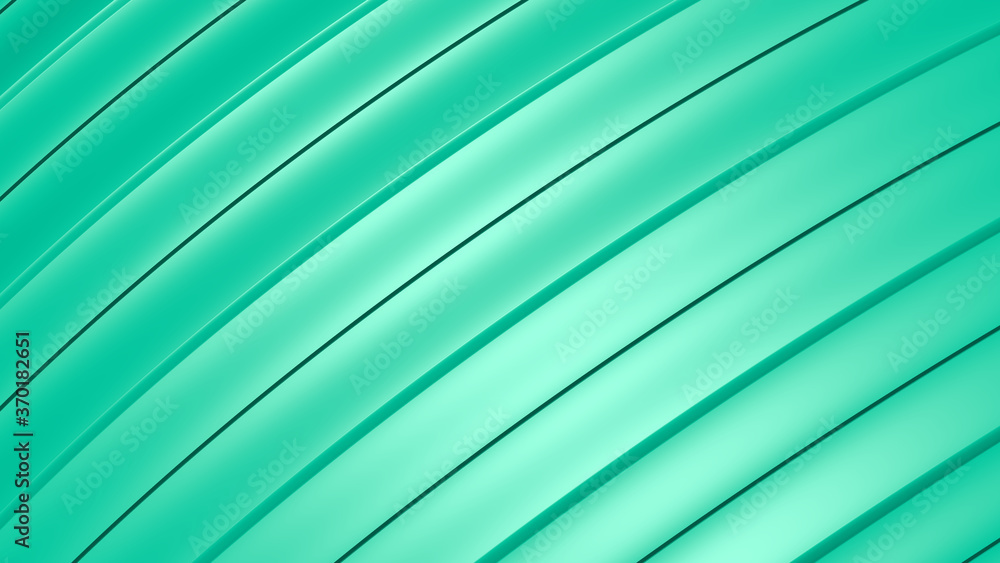 Poster 3d illustration of a textured background in medium spring green color and white with circles for doc