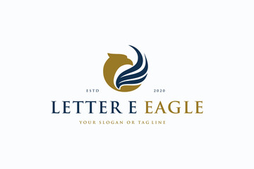 letter S eagle logo design vector
