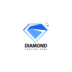 diamond, jewelry logo template design vector