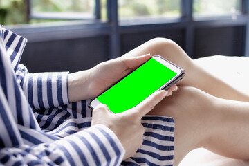 woman using digital tablet