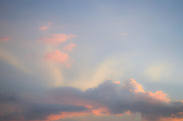 Naklejka na ściany i meble full color clouds and sky