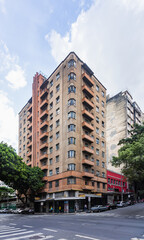 Fototapeta na wymiar Old Art Deco building in Belo Horizonte downtown