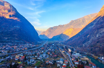 panoramic view of the Valle d'Aosta region