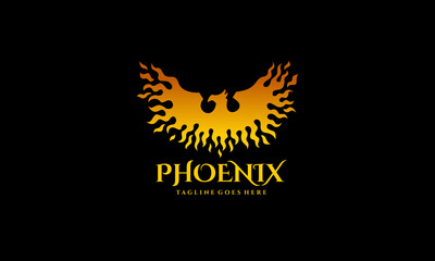 Fire Bird Wing Logo - Phoenix Vector