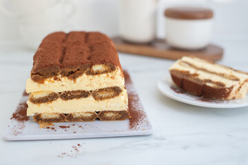 home made tiramisu ice cream parfait