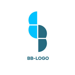 Modern abstract BB initials logo, business logo, company logo, application and website icon