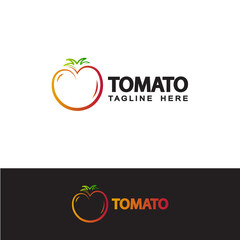 tomato logo template design vector