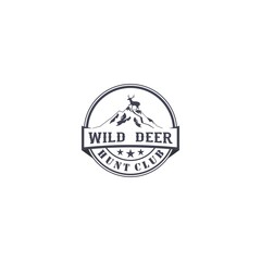 deer logo designs inspirations, hunting club logo
