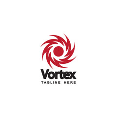 Fototapeta premium hurricane, vortex logo template design vector