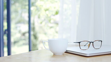 cup of coffee on the table