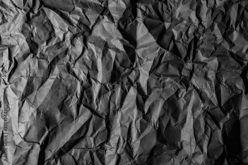 Wall mural black paper texture close up