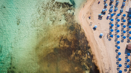 Aerial view of tropical Cyprus island